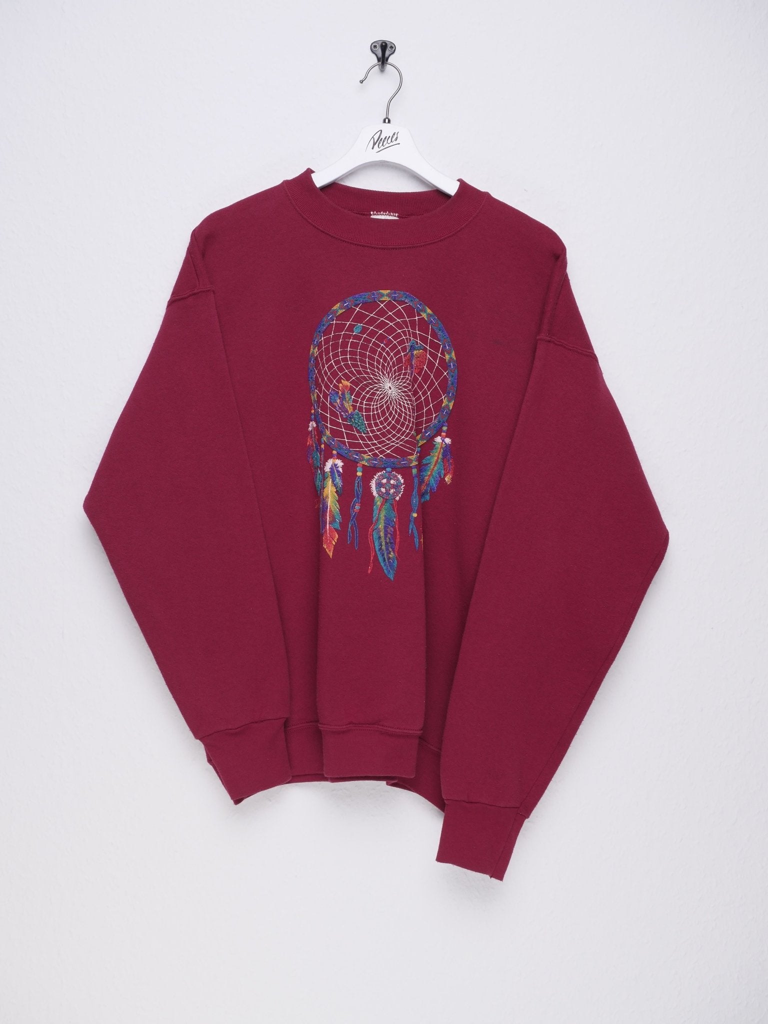 fruit 'Dreamcatcher' printed Graphic red Sweater - Peeces