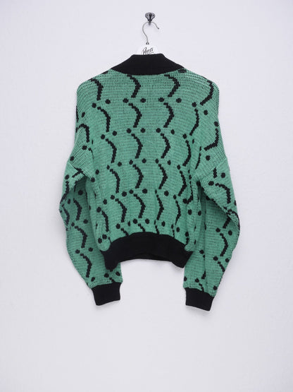 green patterned Knit Sweater - Peeces