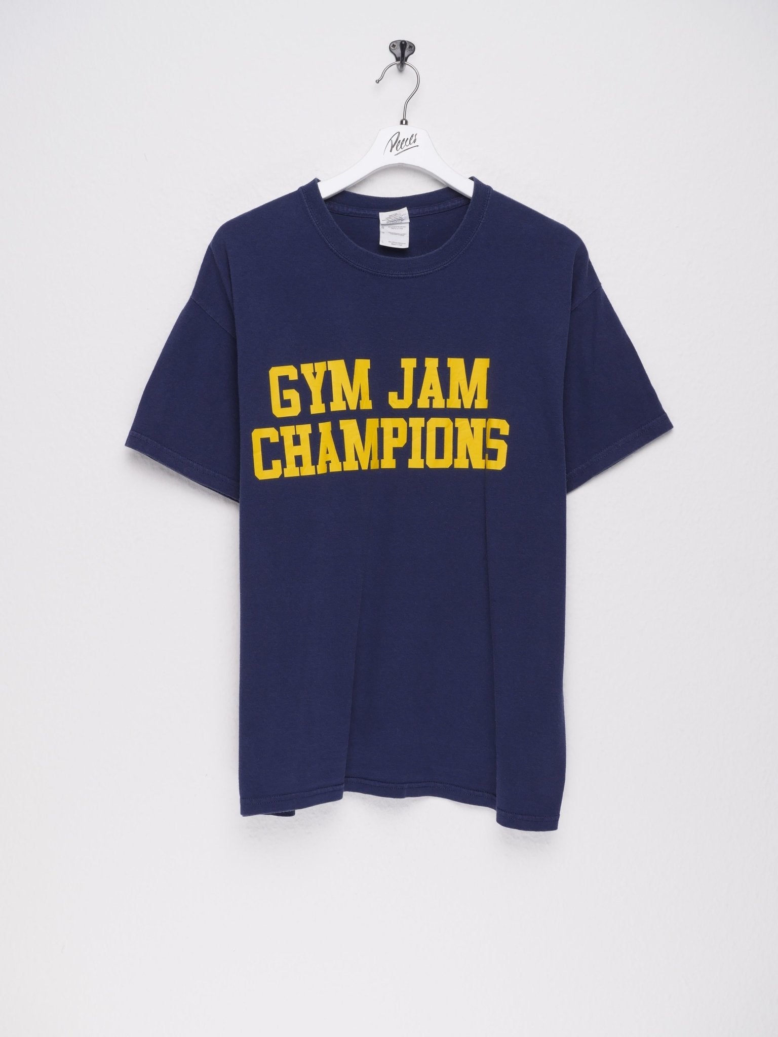 gym jam champions printed logo Shirt - Peeces