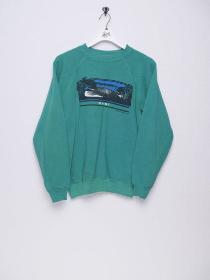hanes Maine printed Logo Vintage Sweater - Peeces