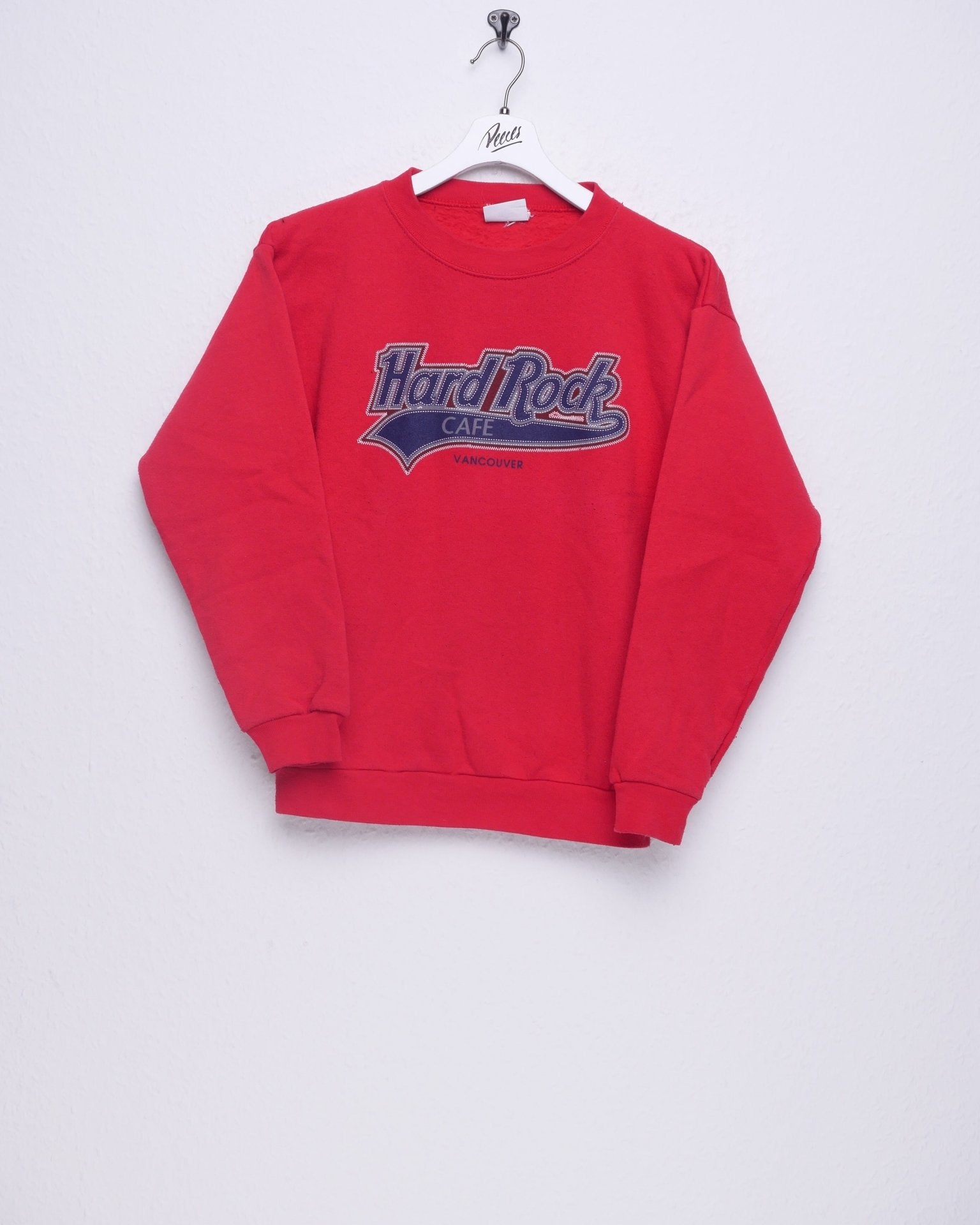 Hard Rock Cafe Vancouver printed Logo red Sweater - Peeces