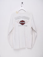 Harley Davidson embroidered Logo white L/S Shirt - Peeces