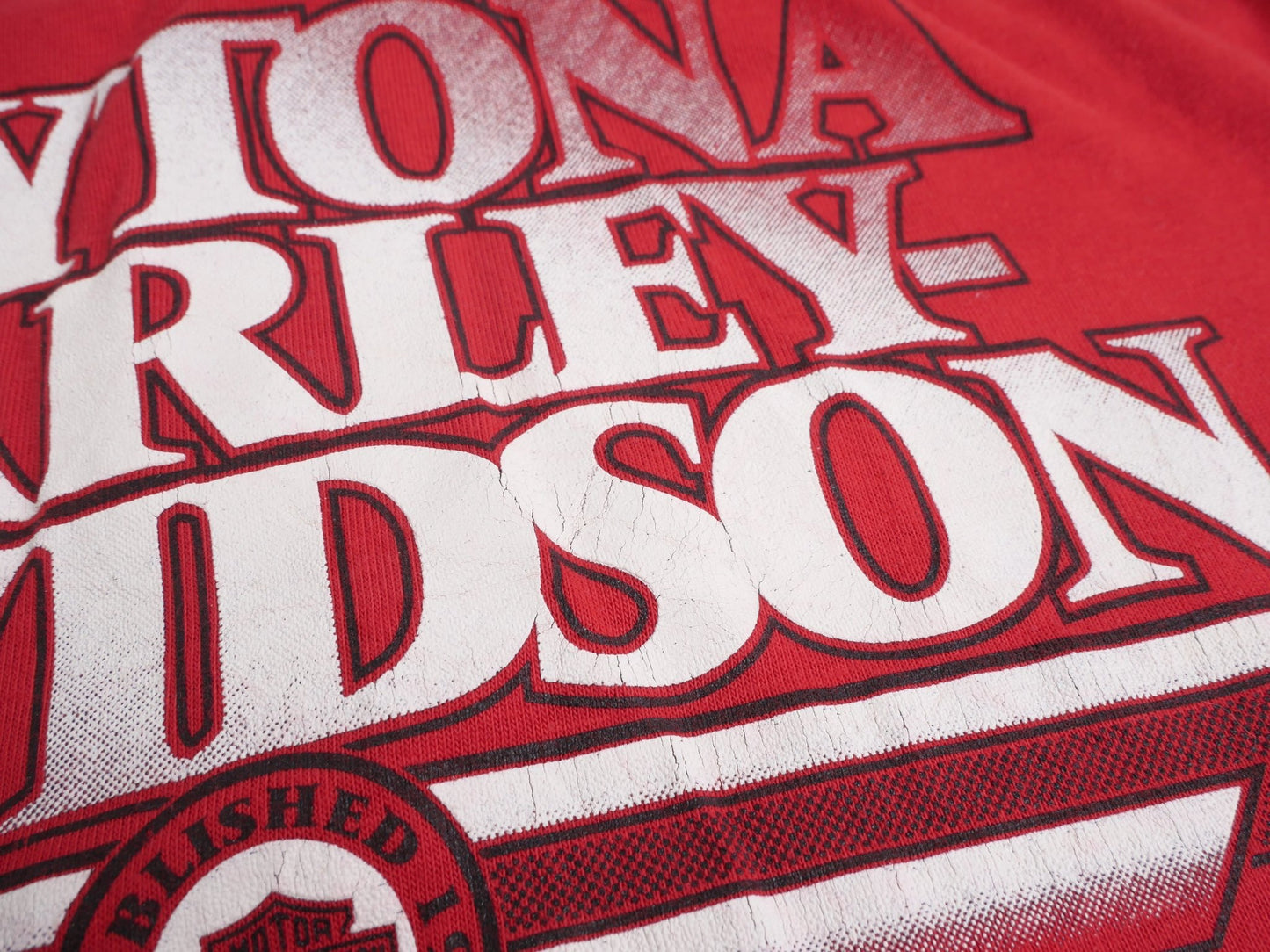 Harley Davidson printed Florida red Polo Shirt - Peeces