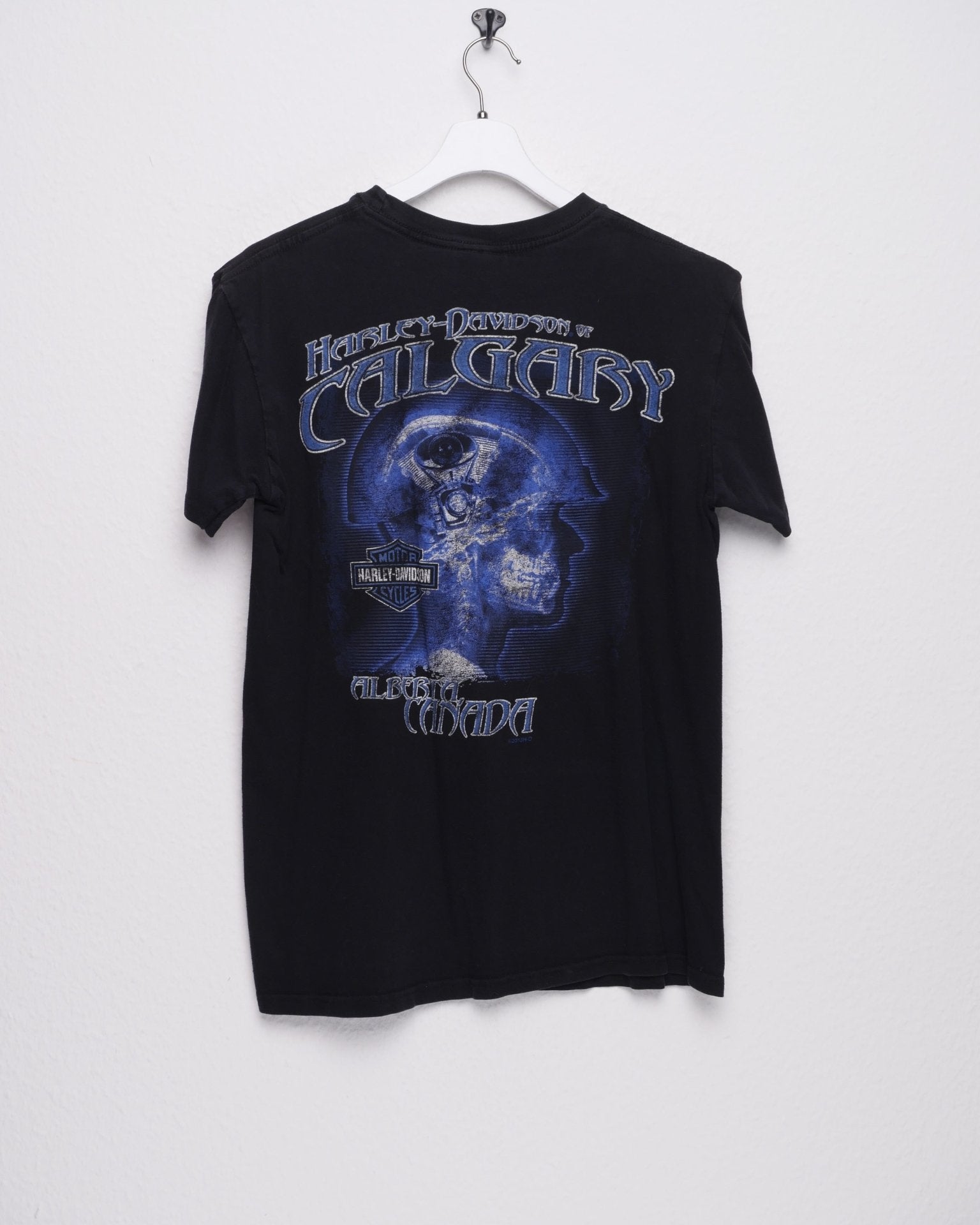 harley printed Calgary 'Spellout' Vintage Graphic Shirt - Peeces