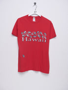 Hawaii printed Graphic red Shirt - Peeces