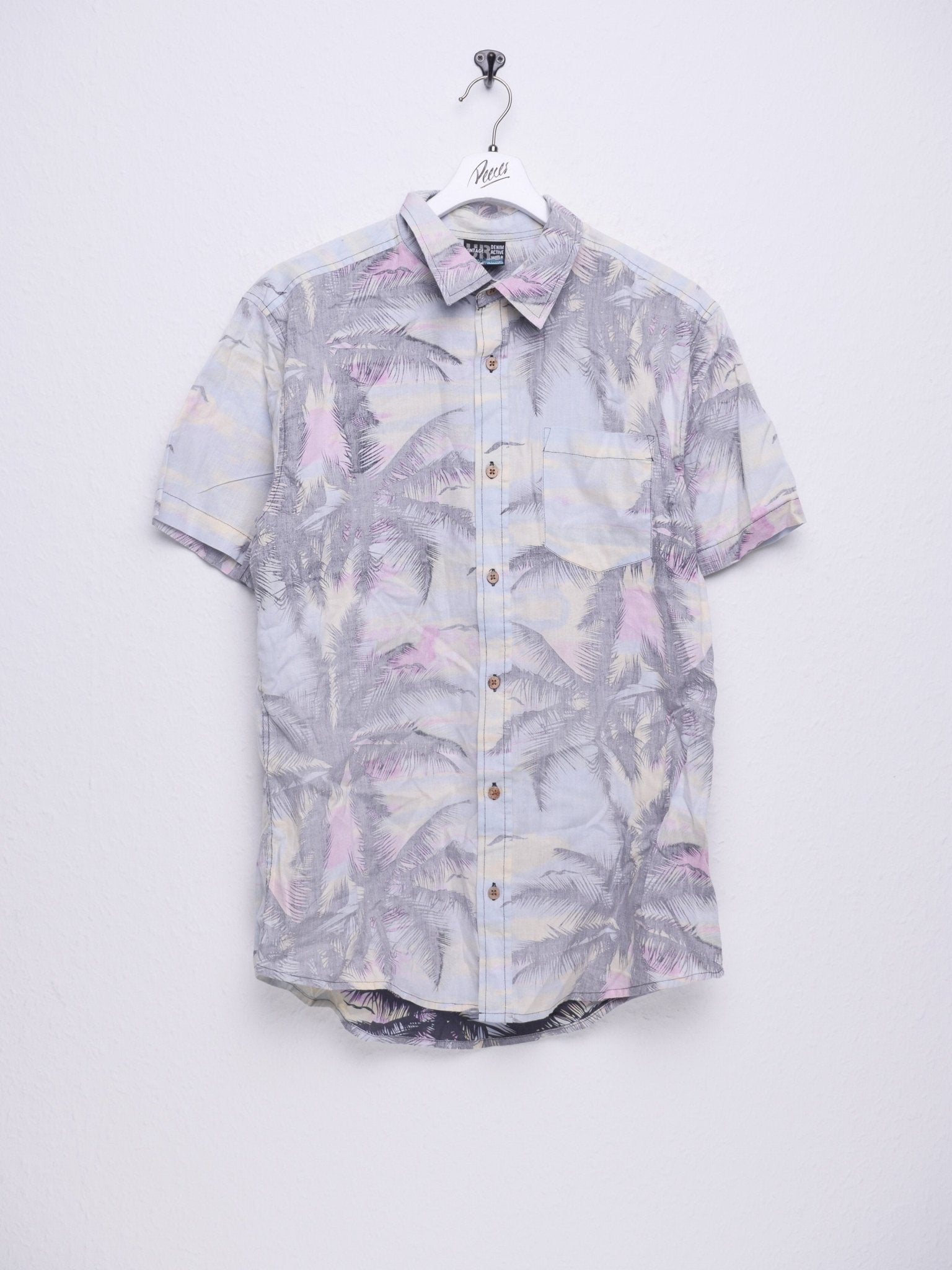 'Hawaii' printed Pattern multicolored S/S Hemd - Peeces