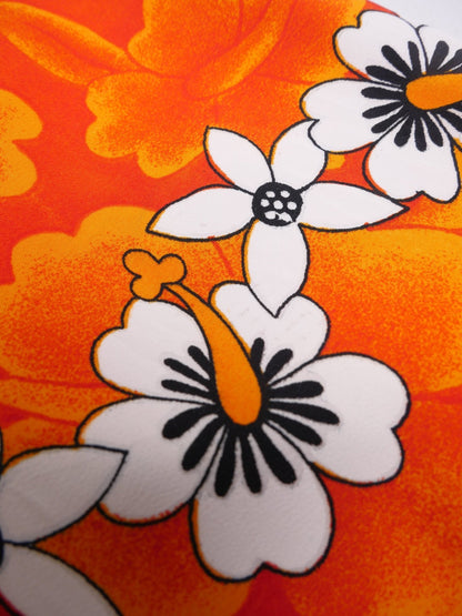 'Hawaiian Flower' printed Pattern multilored S/S Hemd - Peeces