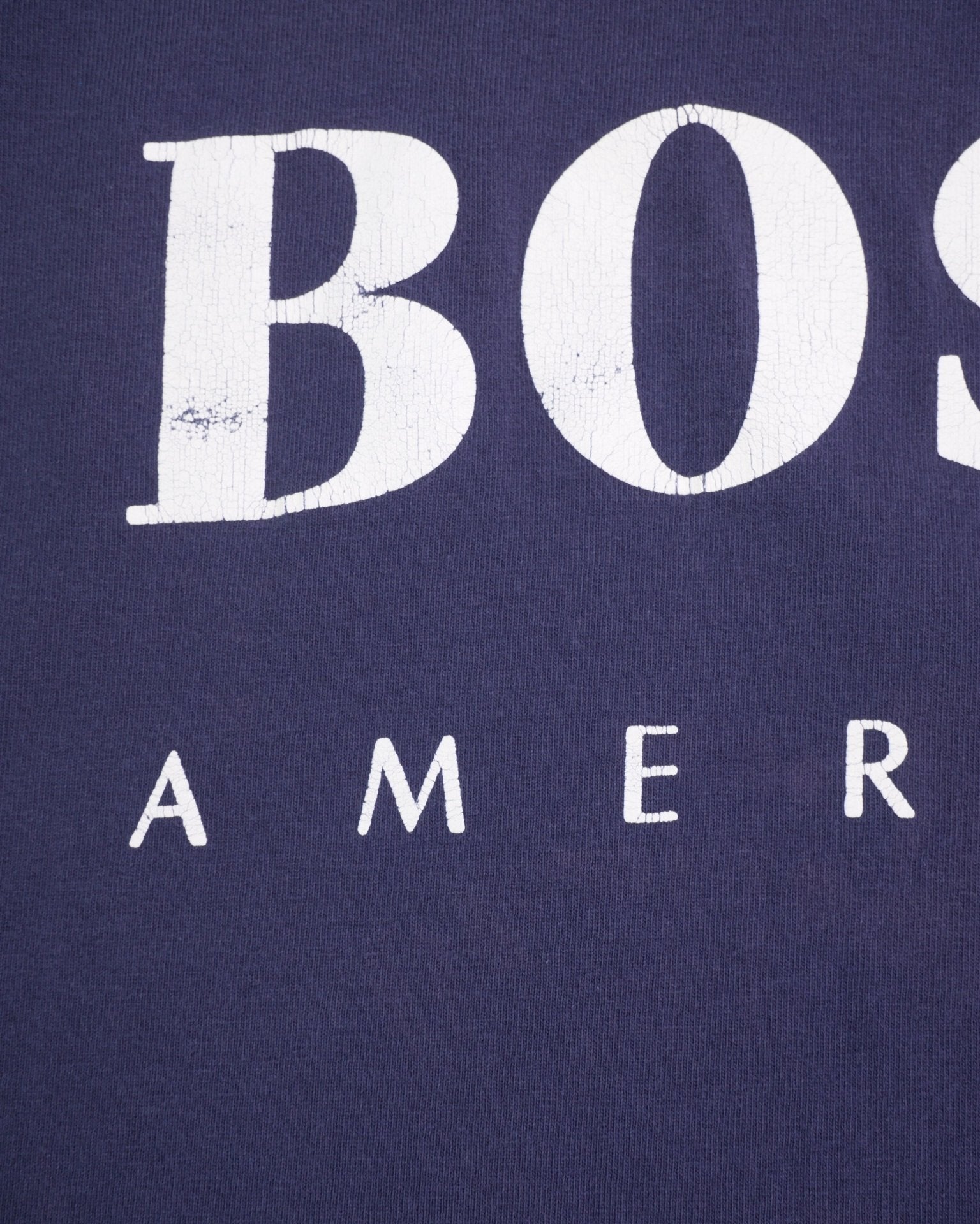 Hugo Boss printed Spellout navy Shirt - Peeces