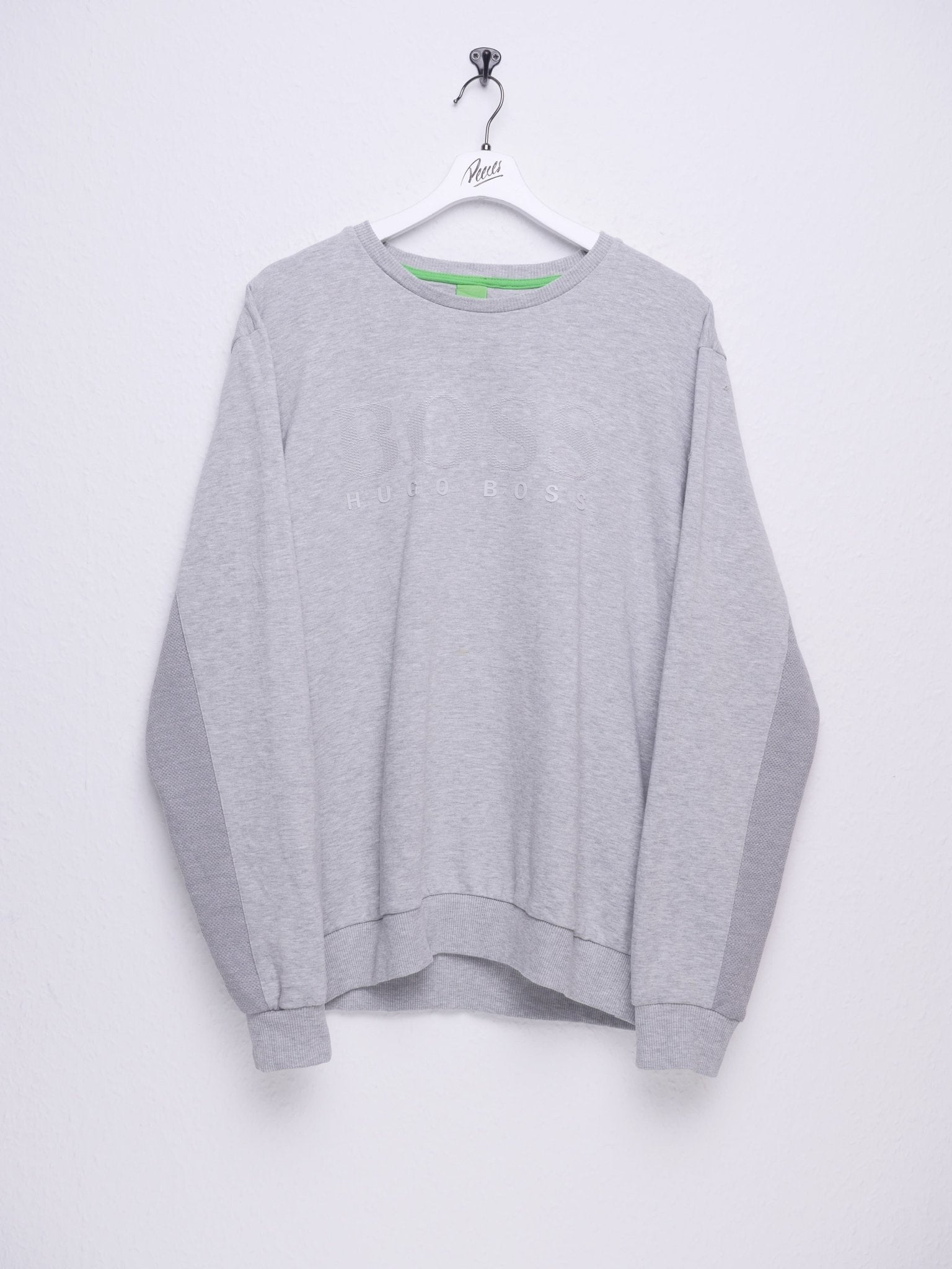 hugo printed Logo grey Sweater - Peeces