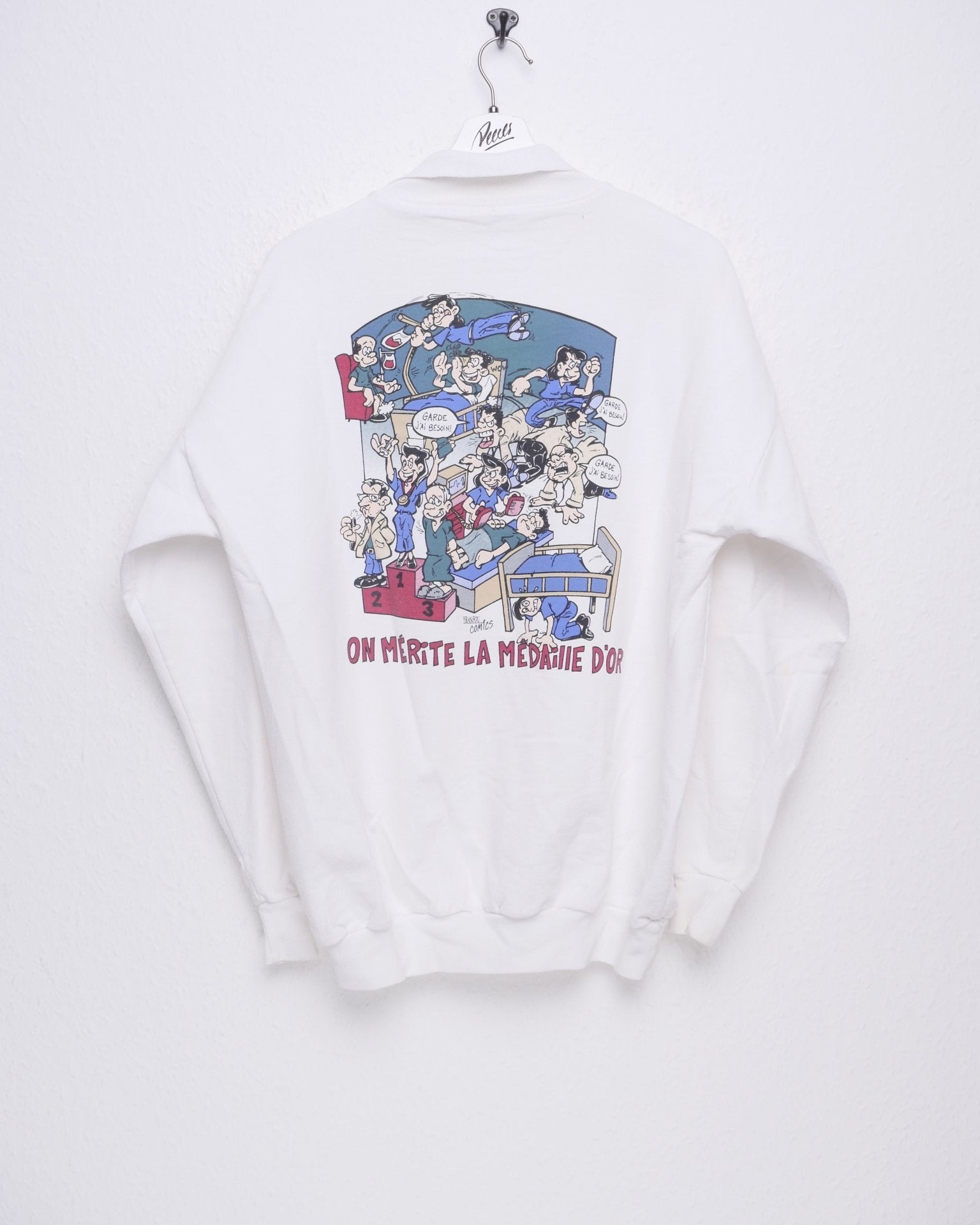Humeur Design printed Graphic white Sweater - Peeces