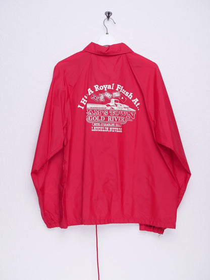 I Hit A Royal Flush At.. printed Graphic red Jersey Jacke - Peeces