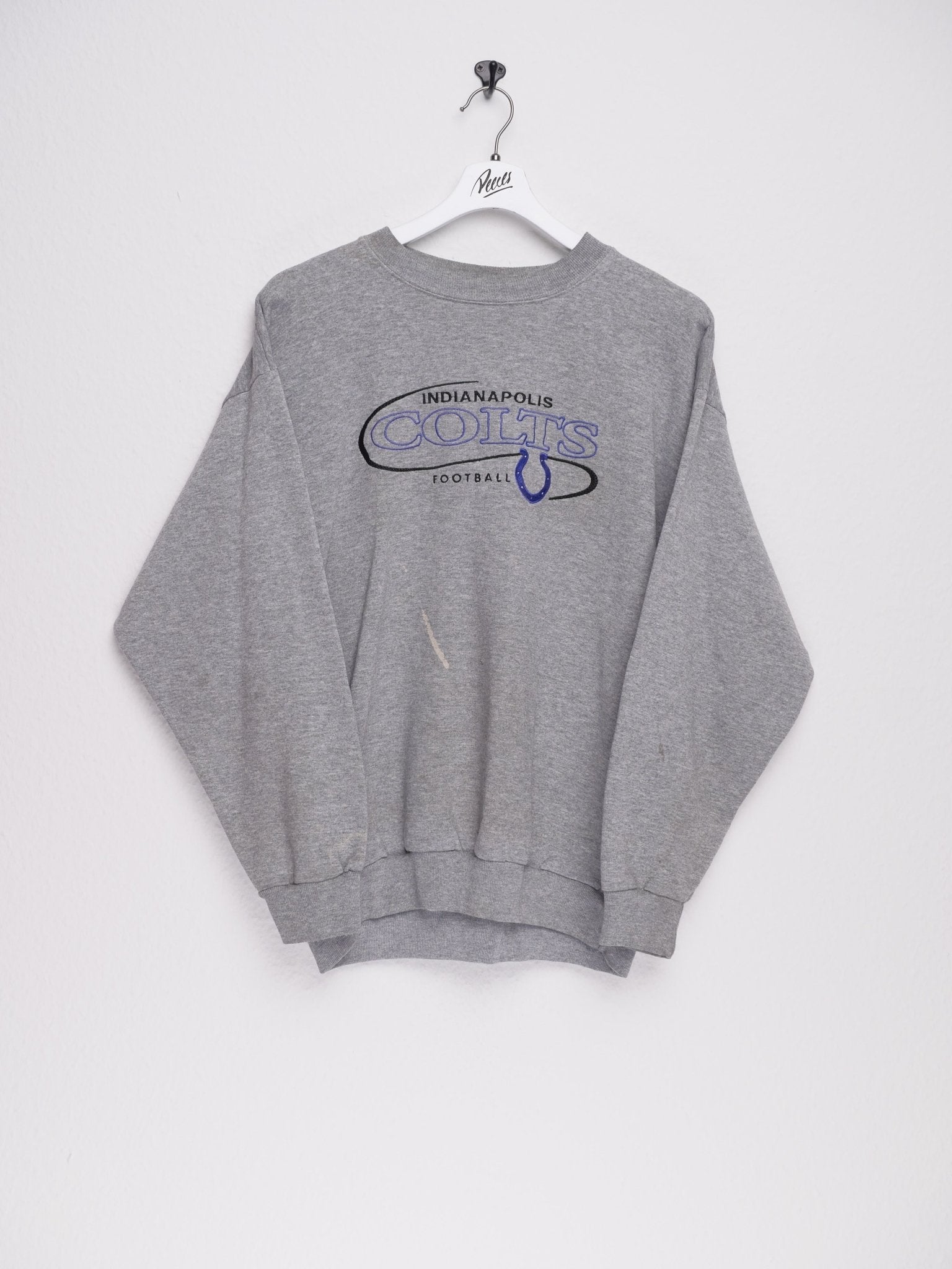 Indianapolis Colts embroidered Graphic grey Sweater - Peeces