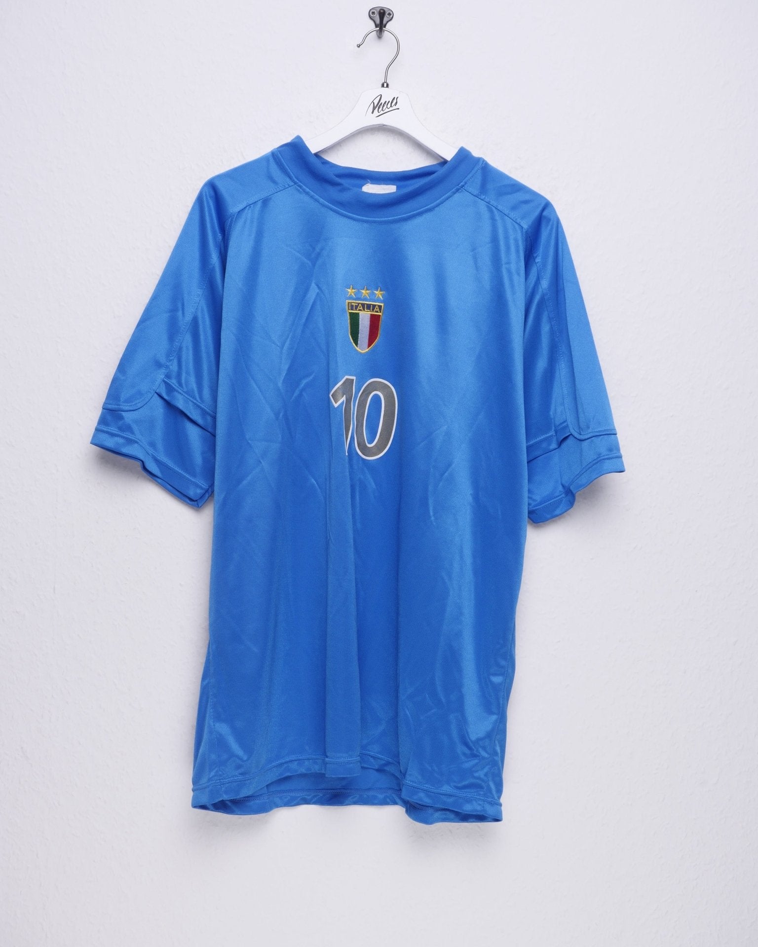 Italia embroidered Logo Vintage Jersey Shirt - Peeces