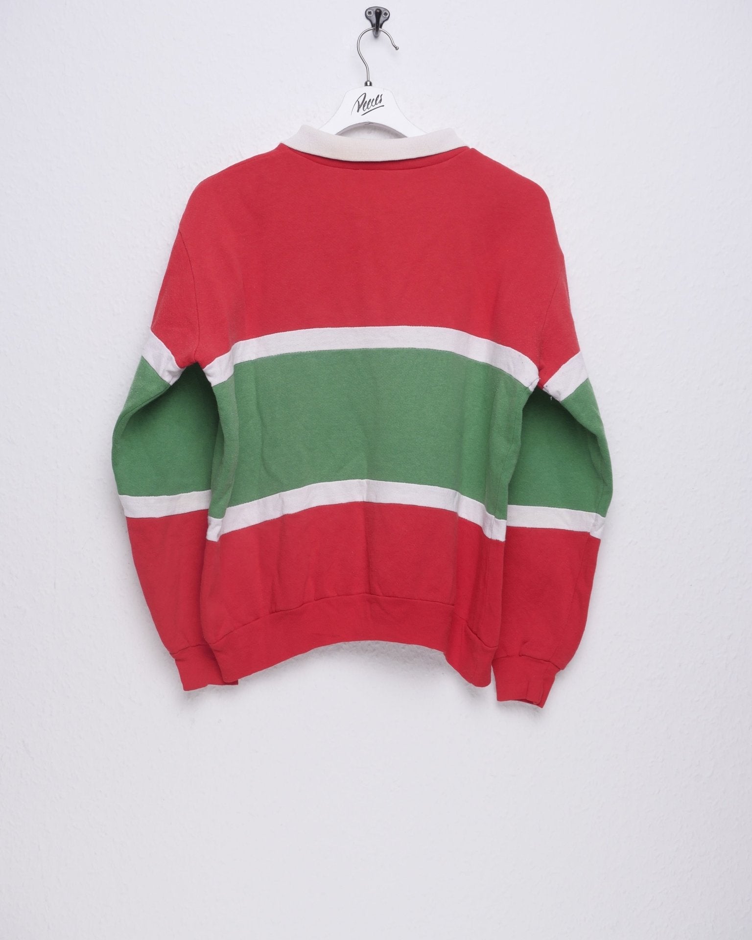 Italy printed Spellout Vintage Polo Sweater - Peeces