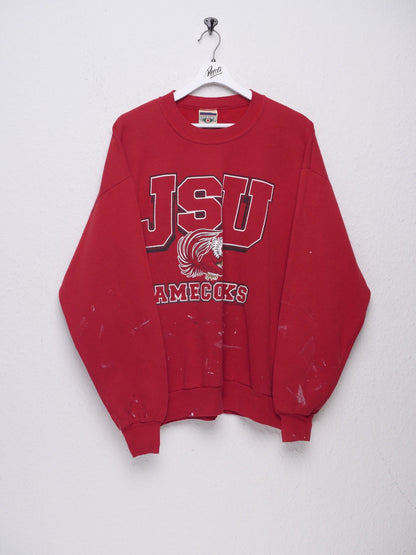 JacksonvilleState University Gamecocks printed Logo red Sweater - Peeces