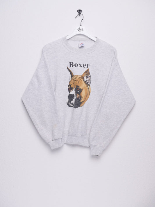 jerzees 'Boxer' printed Graphic Sweater - Peeces