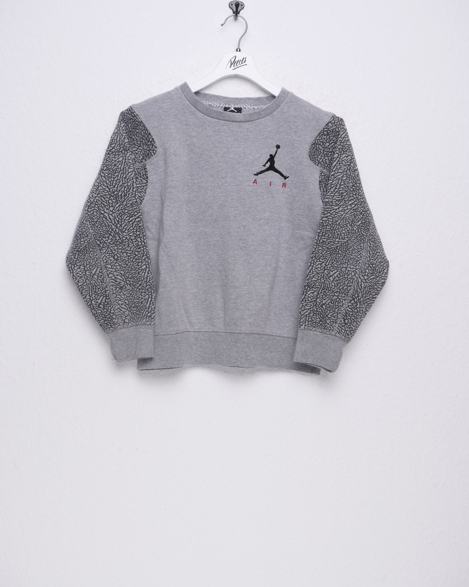 Jordan embroidered Logo grey Sweater - Peeces