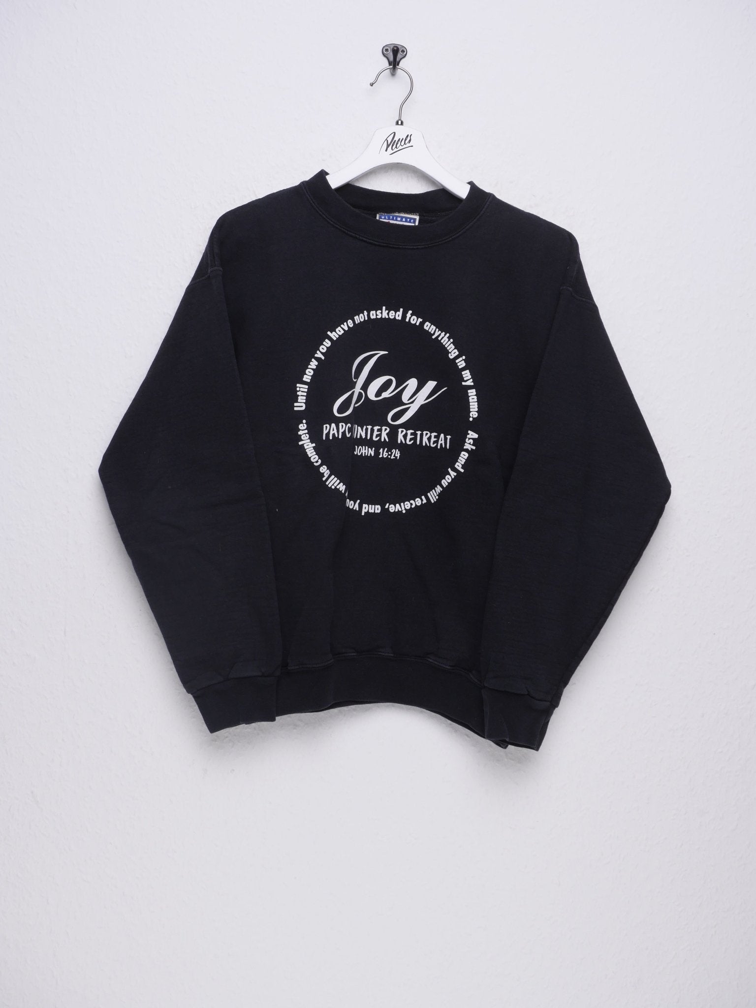 Joy printed Spellout Vintage Sweater - Peeces
