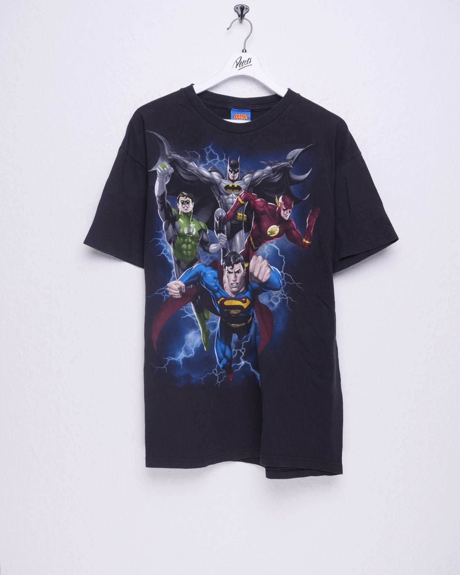 'Justice League' printed Graphic Vintage Shirt - Peeces
