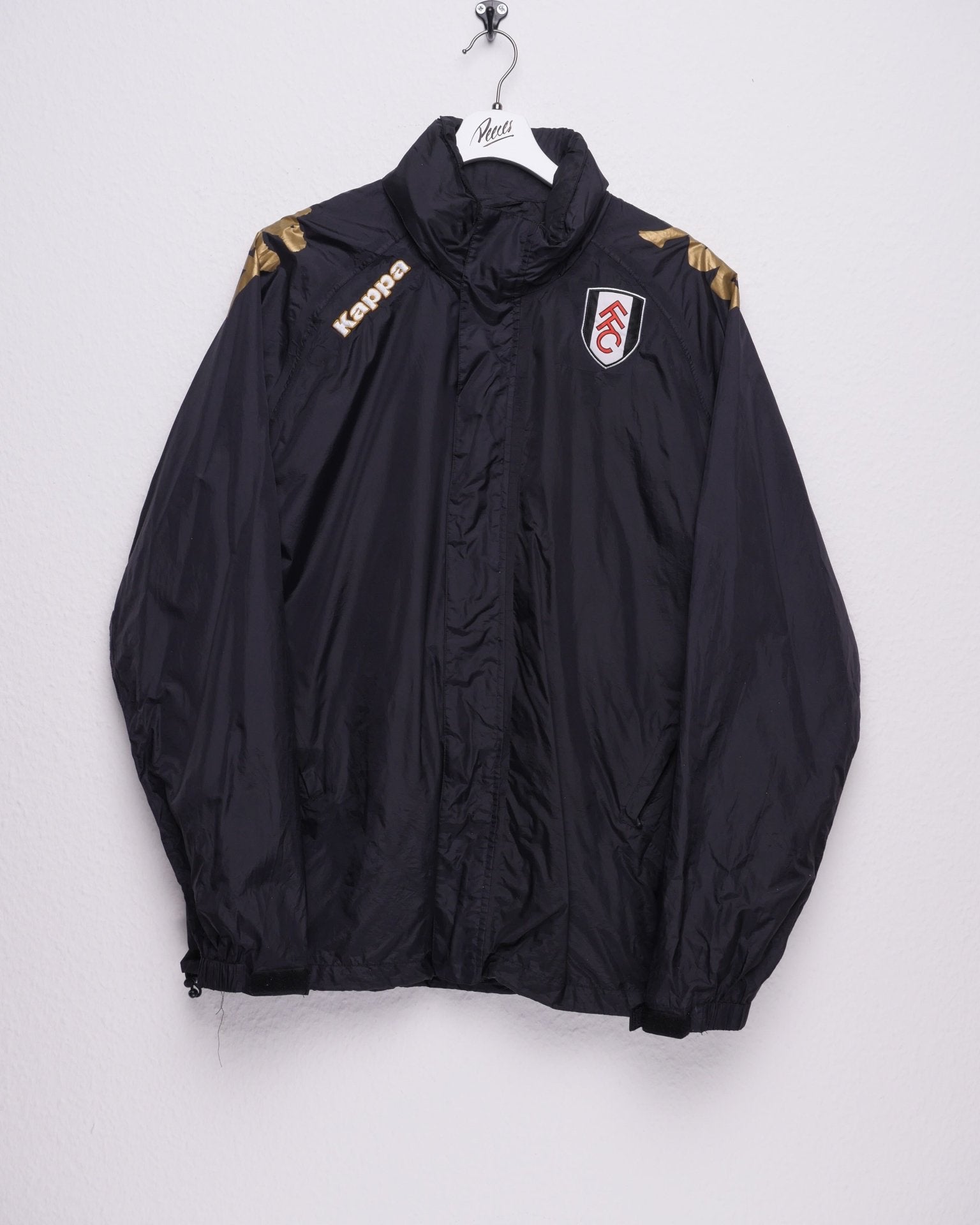 Kappa embroidered Spellout 'FFC' black Track Jacket - Peeces