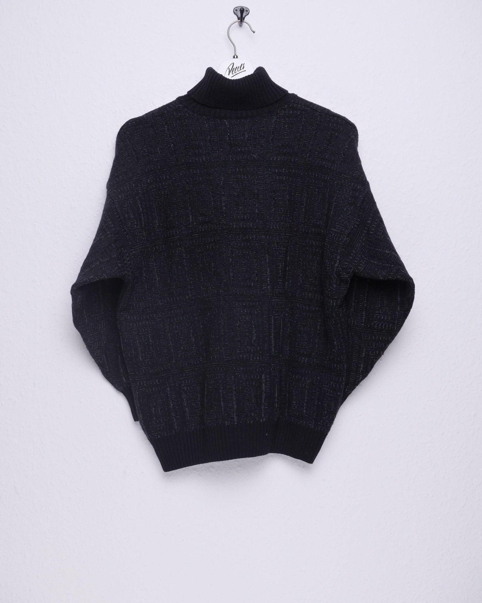 knitted black Turtleneck Sweater - Peeces