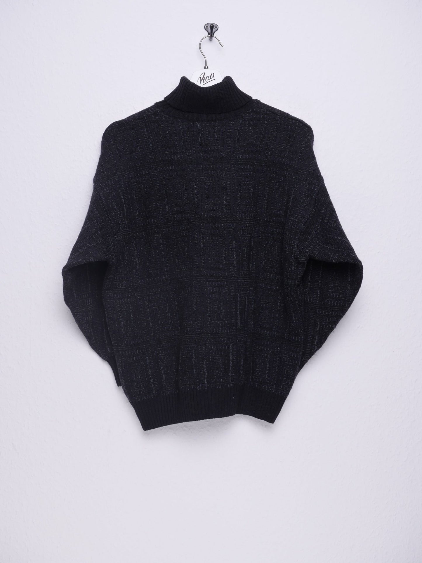 knitted black Turtleneck Sweater - Peeces