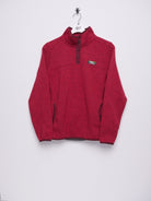 L. L. Bean Patch red Fleece Half Buttoned Sweater - Peeces