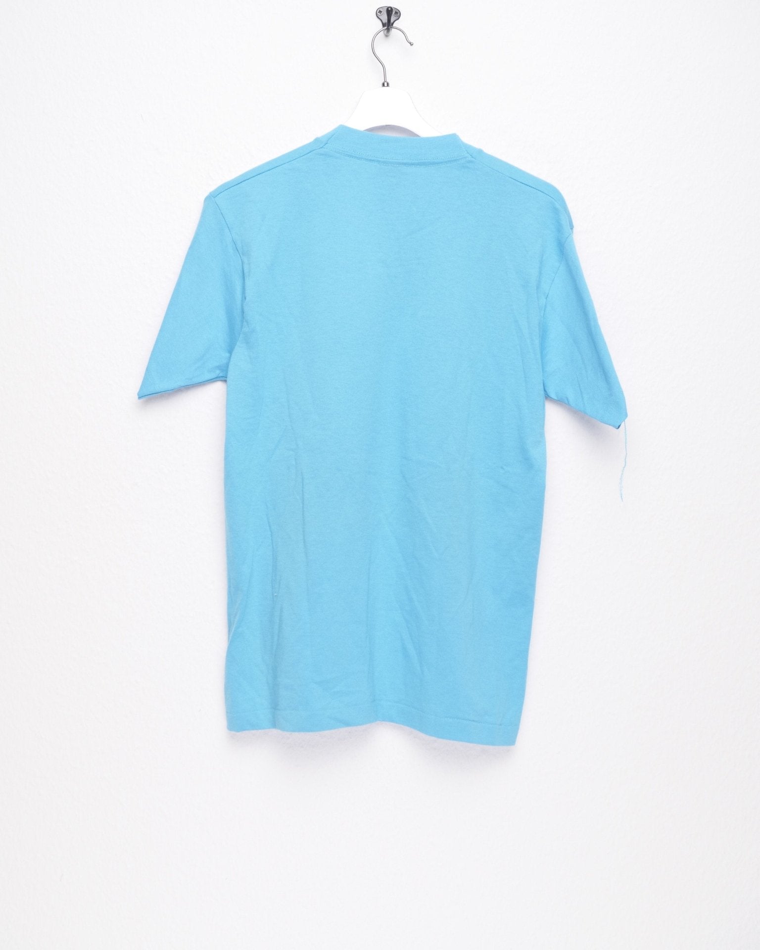 'Las Vegas' printed Graphic blue Shirt - Peeces