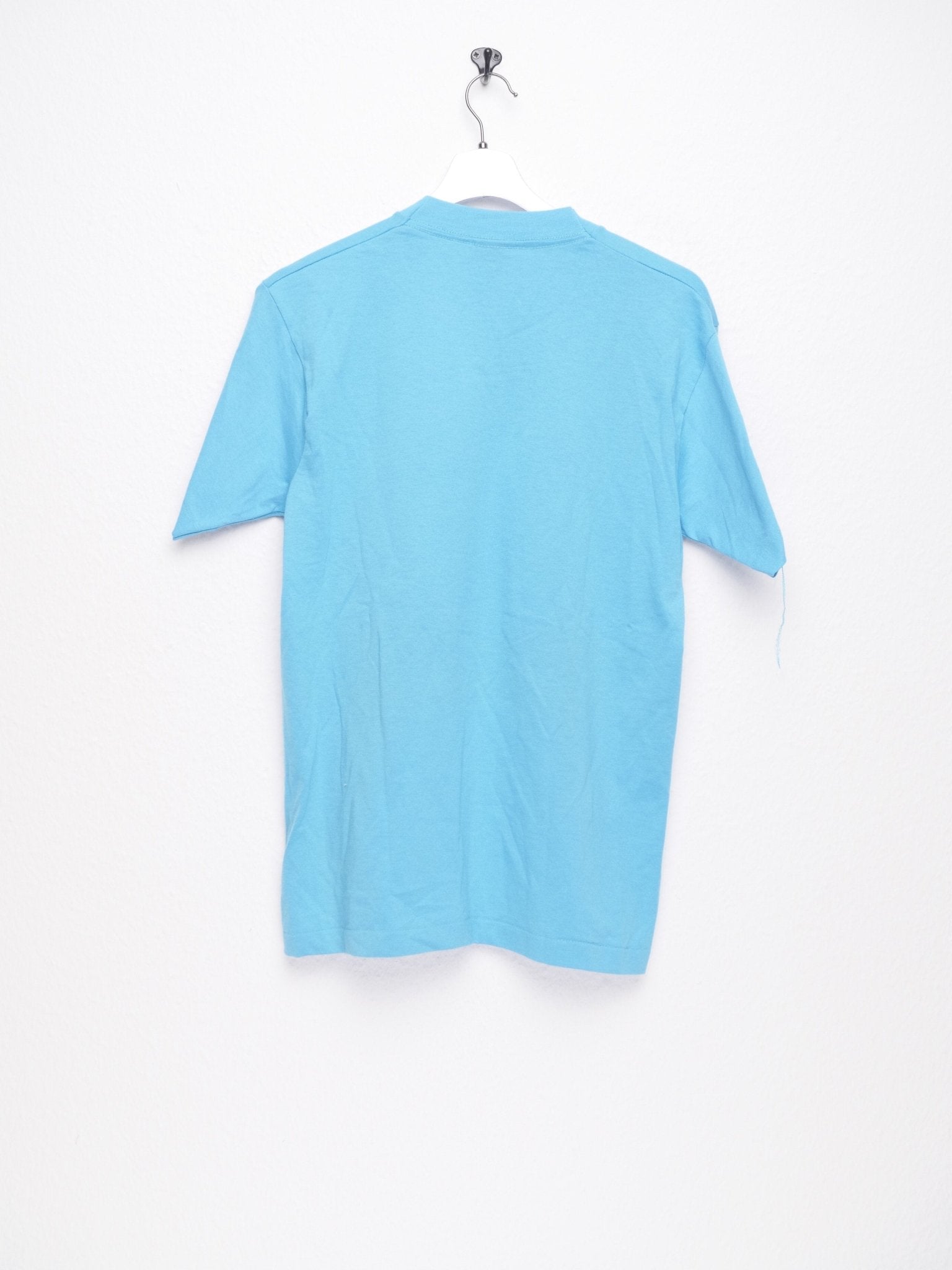 'Las Vegas' printed Graphic blue Shirt - Peeces