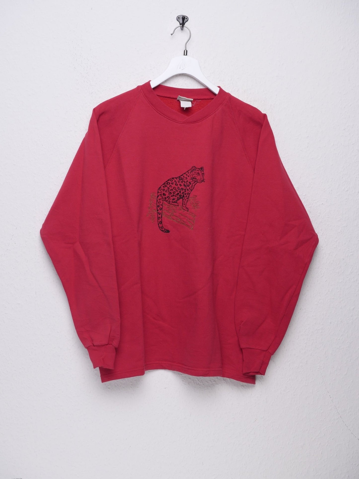 Lee embroidered Graphic red Sweater - Peeces