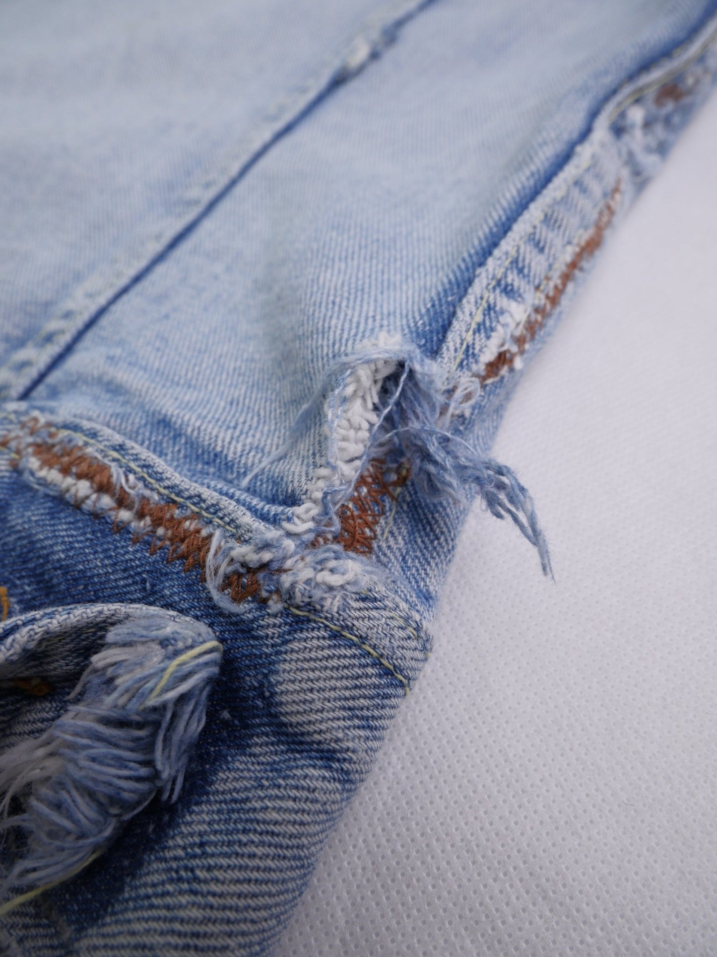 Lee embroidered Logo sleeveless Jeans Jacke - Peeces