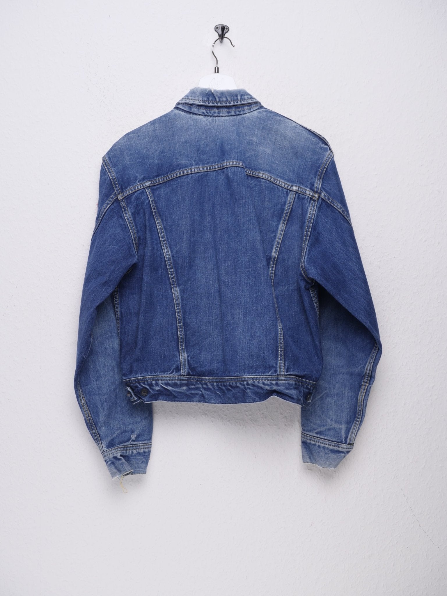 Lee embroidered Patch blue Denim Jacket - Peeces