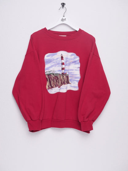 Lighthouse printed Graphic Sweater - Peeces