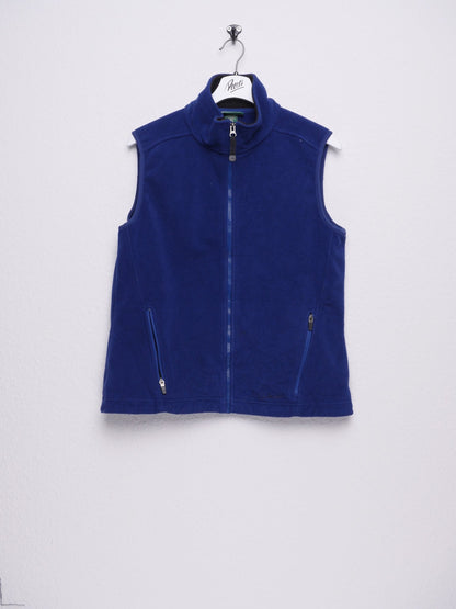 L.L Beam zip pockets blue Fleece Vest - Peeces