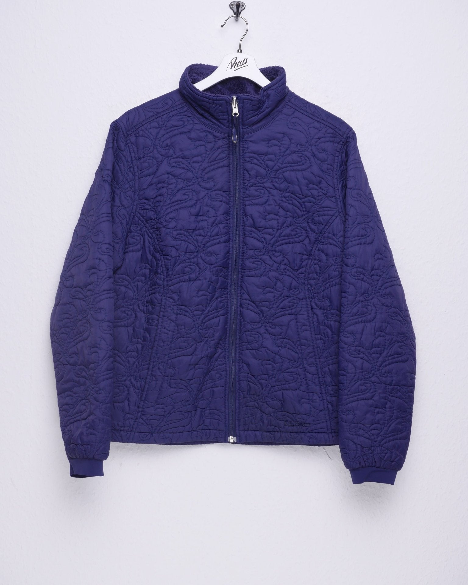LL Bean embroidered Logo navy patterned light Jacke - Peeces