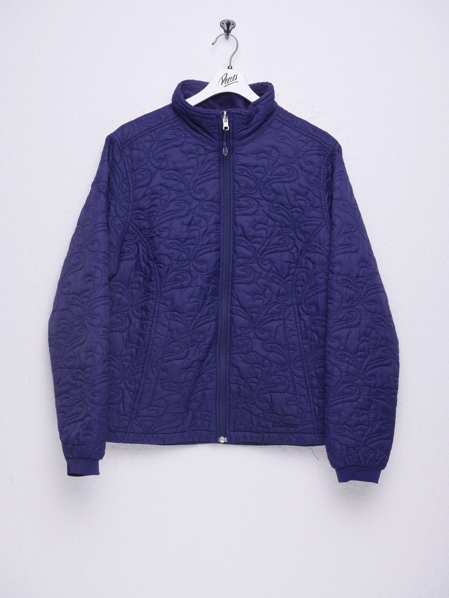 LL Bean embroidered Logo navy patterned light Jacke - Peeces