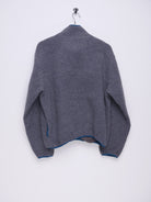 L.L. Bean embroidered Spellout grey Fleece Half Buttoned Sweater - Peeces