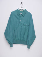 LL Bean green Half Buttoned Jersey Sweater - Peeces