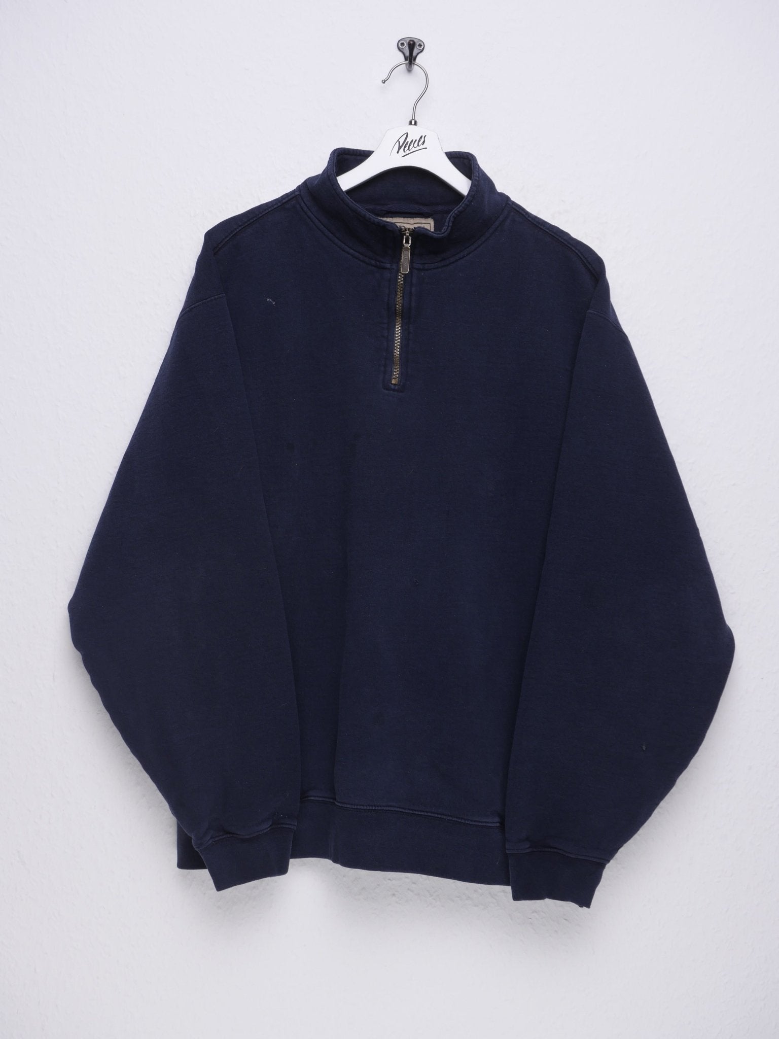 LL Bean Vintage navy Half Zip Sweater - Peeces