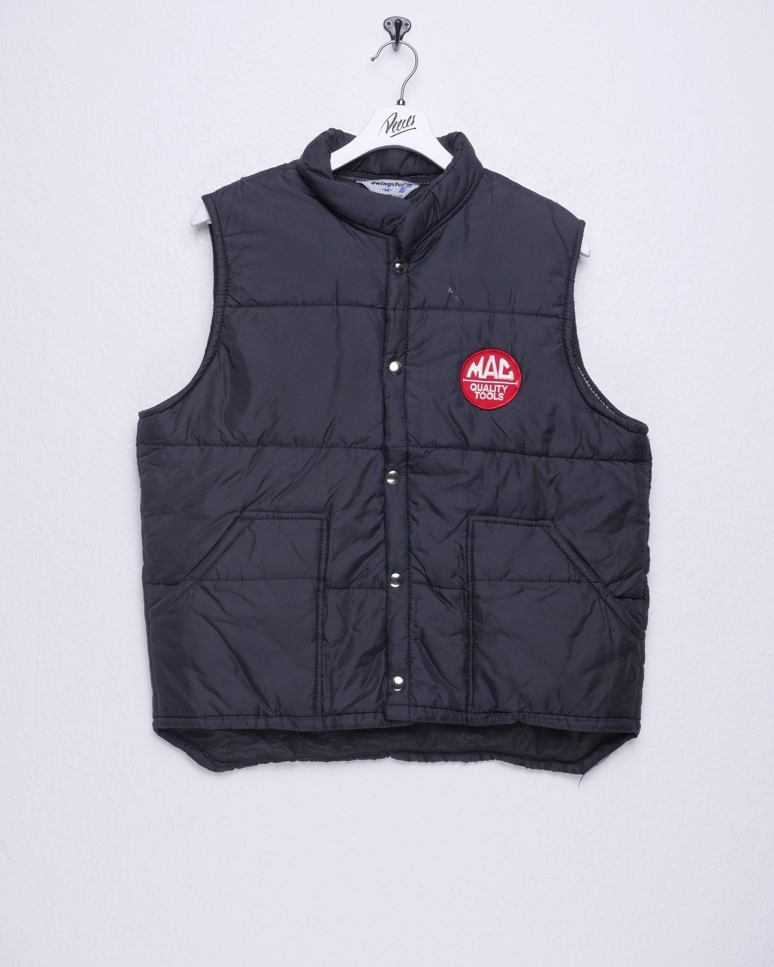 MAC Quality Tools patched Logo black Vest Jacke - Peeces