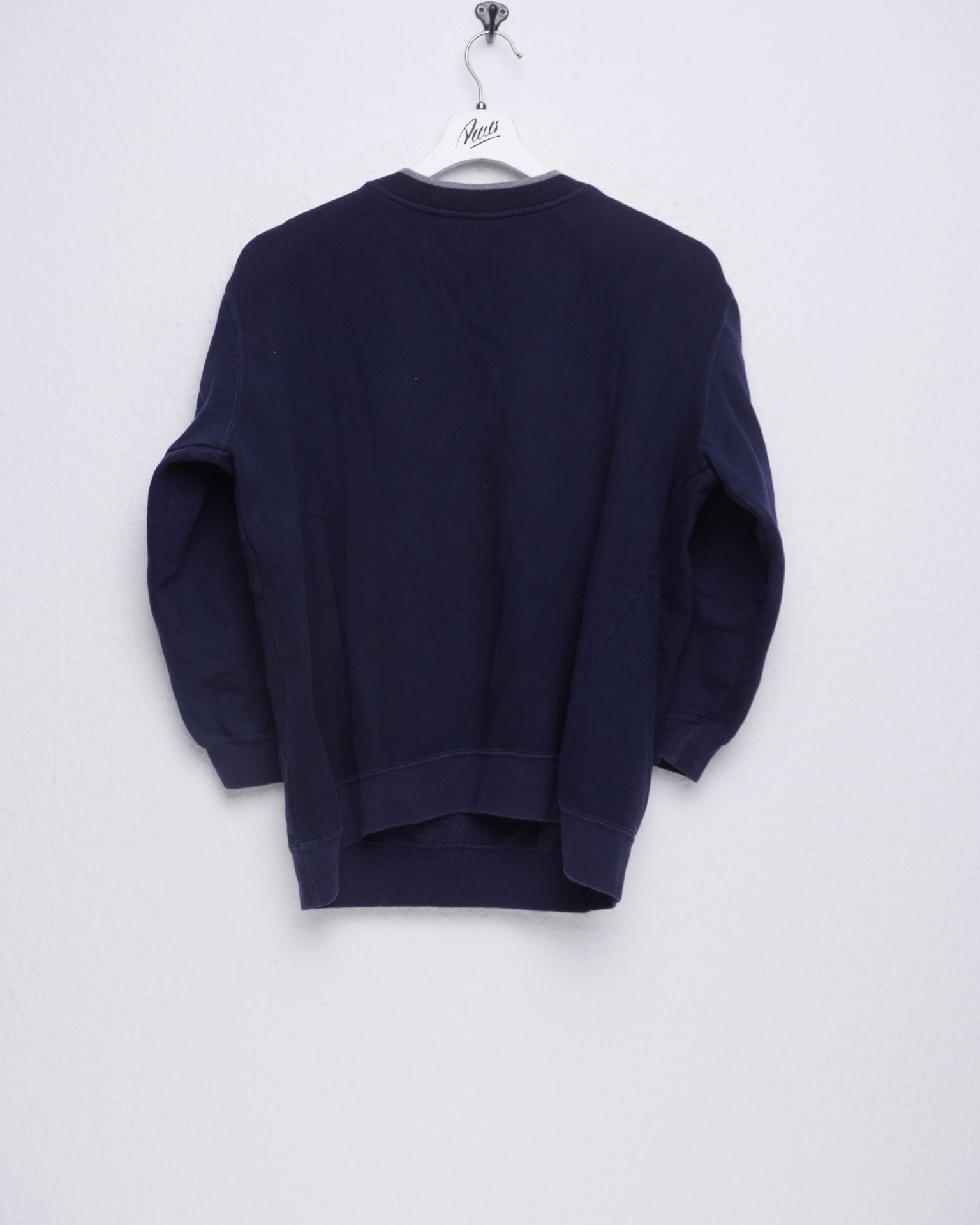 Marvin the Martian embroidered Spellout navy Sweater - Peeces