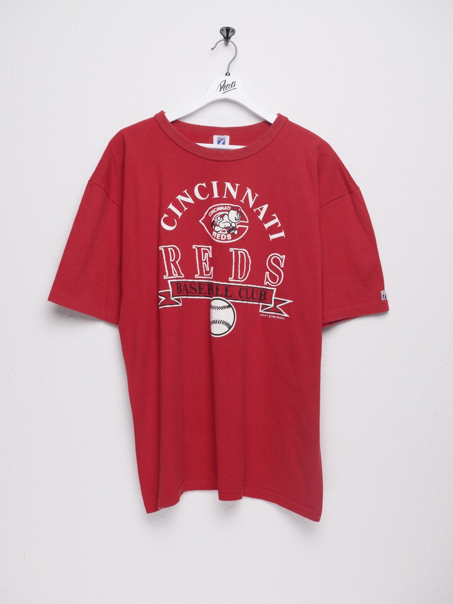 MLB Cincinnati Reds 1987 printed Logo Vintage Shirt - Peeces
