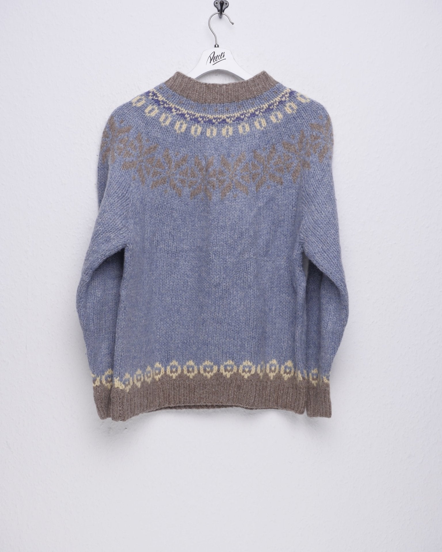 Multicolored patterned Vintage wool Sweater - Peeces