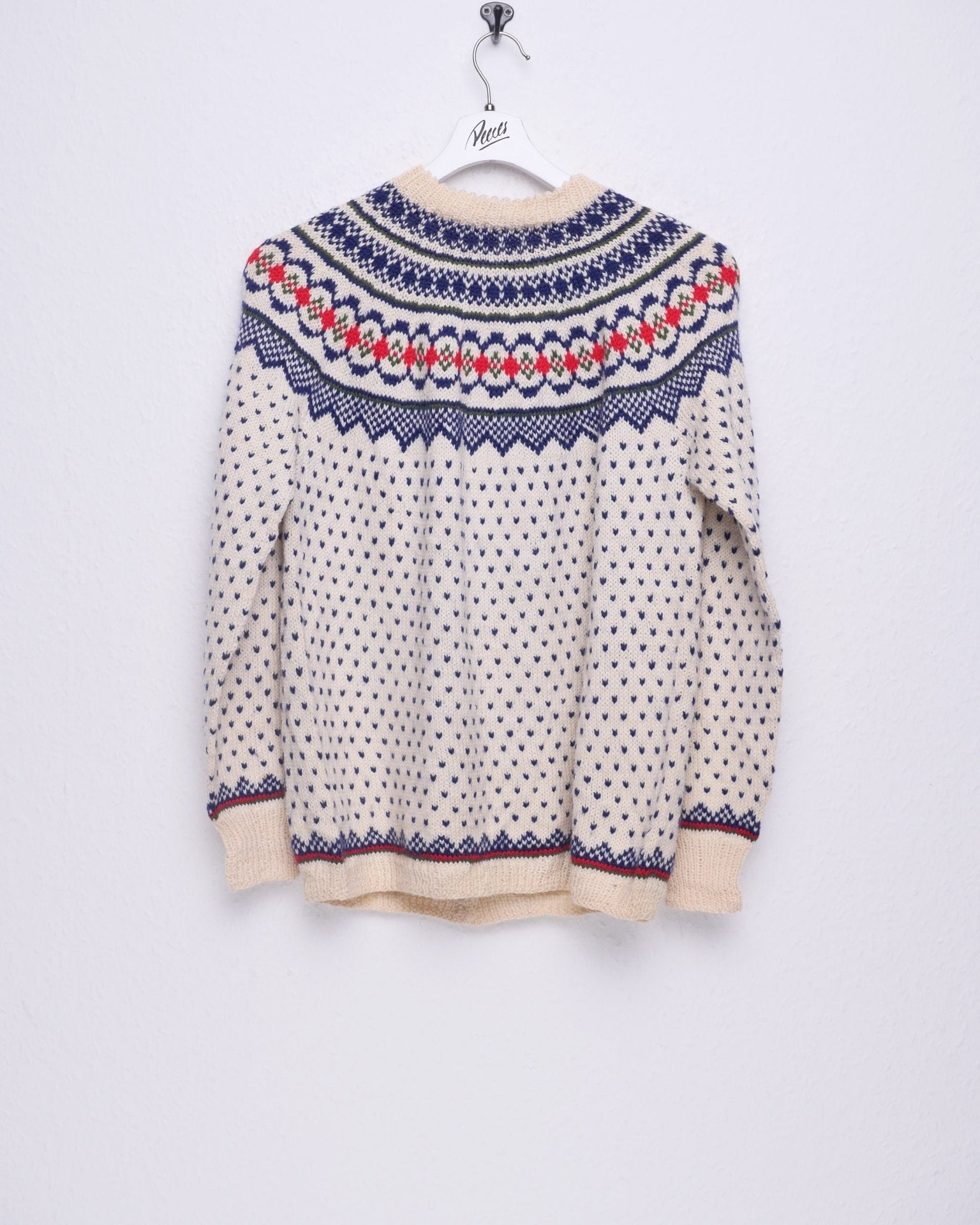 Multicolored Vintage Buttoned Down wool Sweater - Peeces