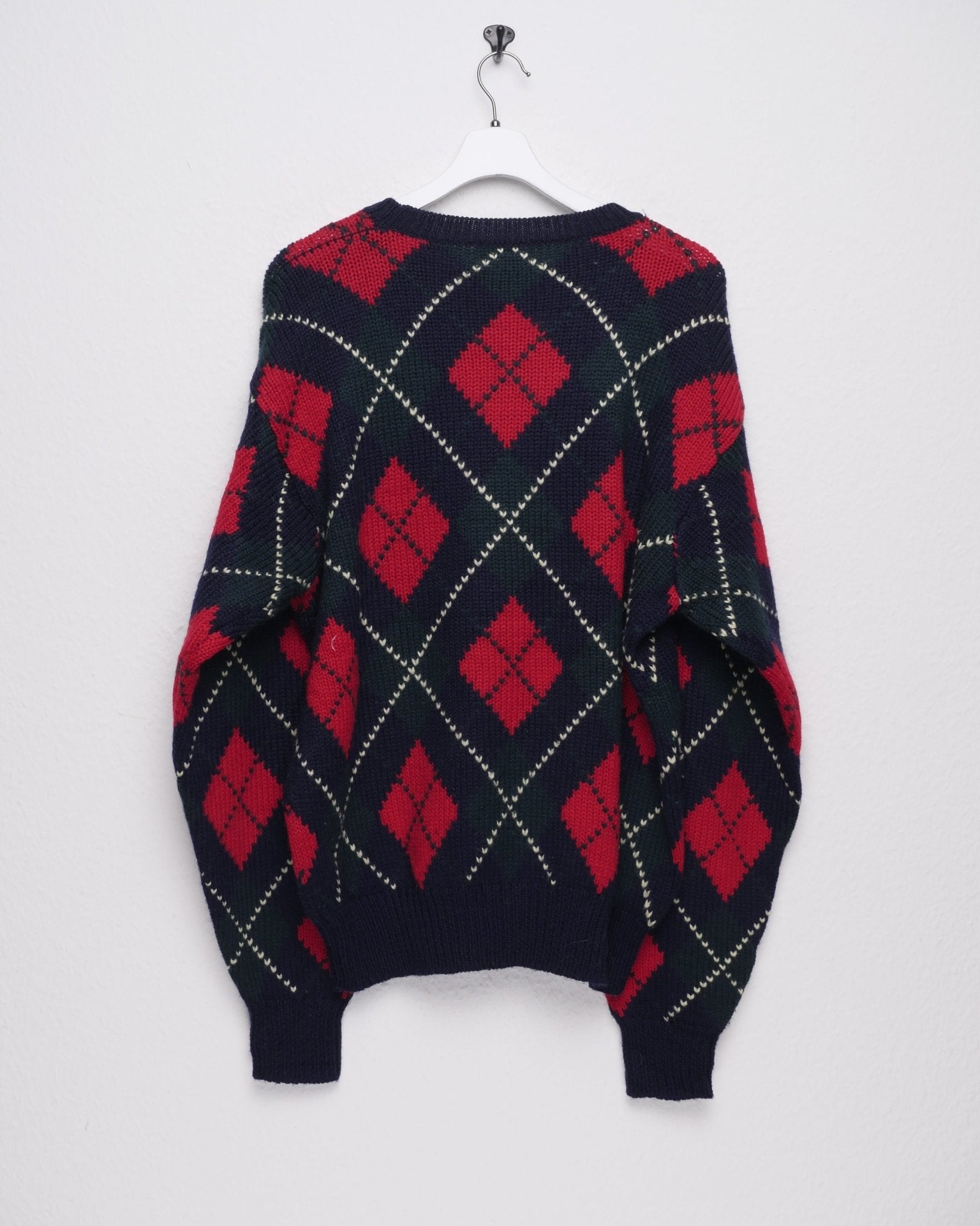 multicoloured chequered Knit Sweater - Peeces