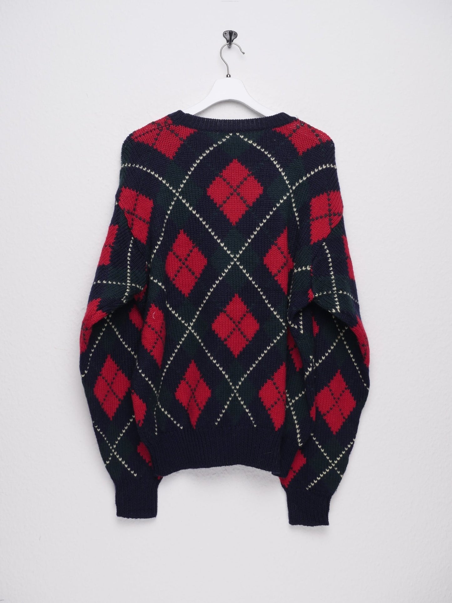 multicoloured chequered Knit Sweater - Peeces