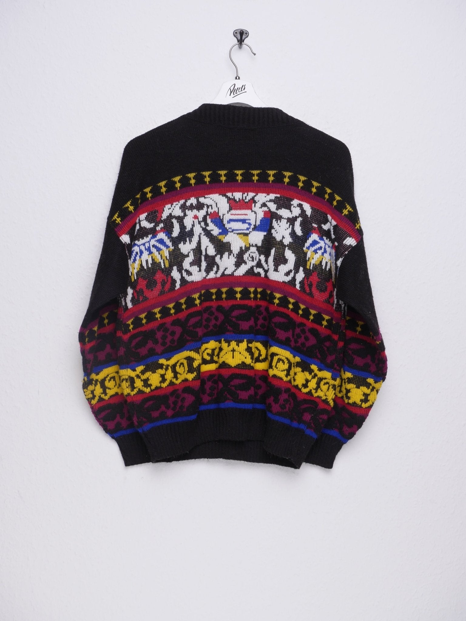 multicoloured patterened knit Sweater - Peeces