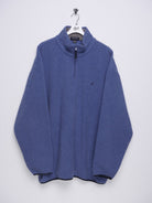 Nautica embroidered Logo blue Half Zip Fleece Sweater - Peeces