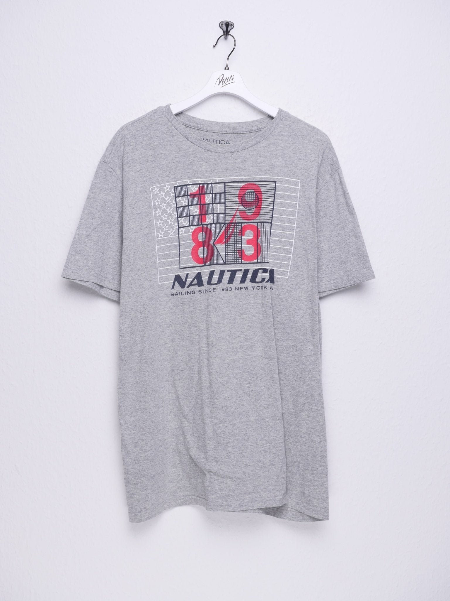 nautica printed Graphic grey Shirt - Peeces