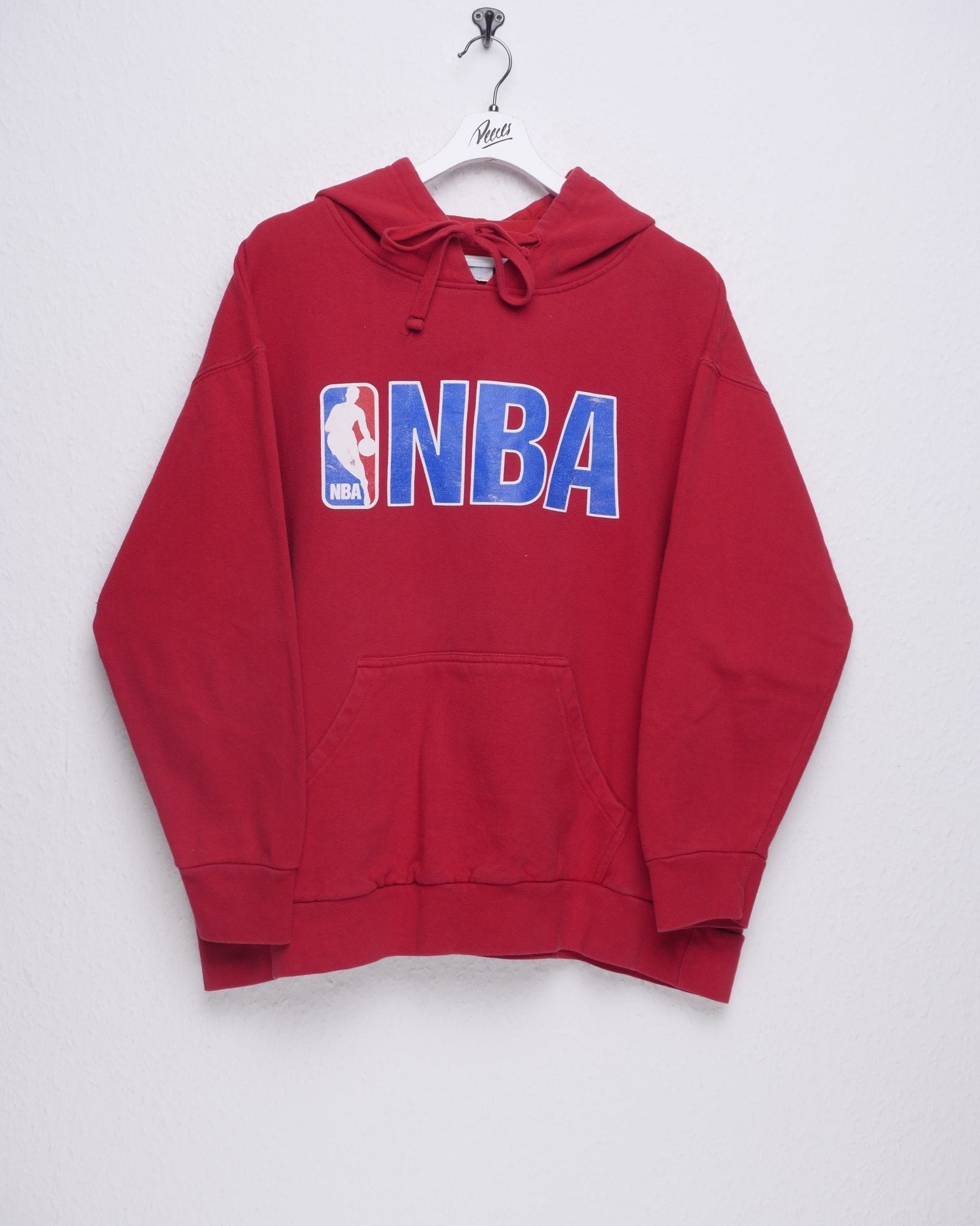 NBA printed Spellout Vintage Hoodie - Peeces